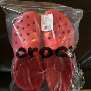 NEW W TAGS Crocs Classic Clog Unisex Mens Varsity Red M13 EUR48-49
